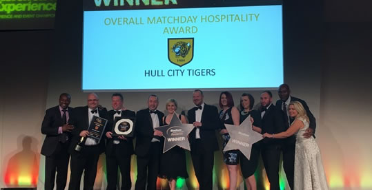 Stadium Experience Hospitality Award Winners with Hull City